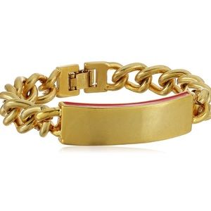 Dear Drew by Drew Barrymore Gold ID bracelet